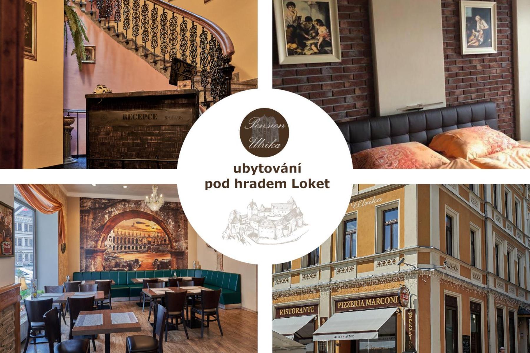 Pension Ulrika - Ubytovani Pod Hradem Loket Exterior foto